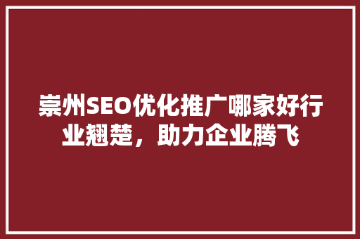 崇州SEO优化推广哪家好行业翘楚，助力企业腾飞
