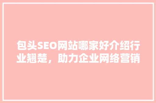 包头SEO网站哪家好介绍行业翘楚，助力企业网络营销腾飞