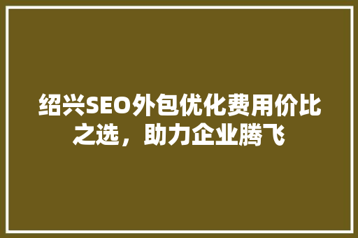 绍兴SEO外包优化费用价比之选，助力企业腾飞