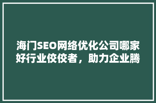 海门SEO网络优化公司哪家好行业佼佼者，助力企业腾飞