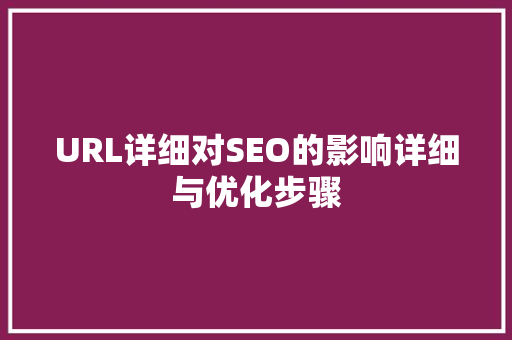 URL详细对SEO的影响详细与优化步骤