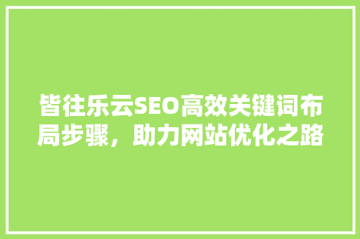 皆往乐云SEO高效关键词布局步骤，助力网站优化之路