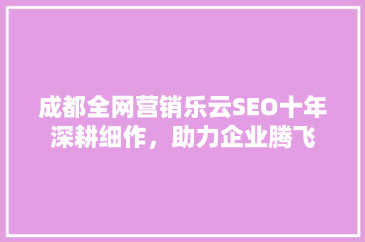 成都全网营销乐云SEO十年深耕细作，助力企业腾飞