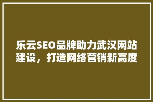 乐云SEO品牌助力武汉网站建设，打造网络营销新高度