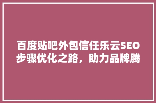 百度贴吧外包信任乐云SEO步骤优化之路，助力品牌腾飞
