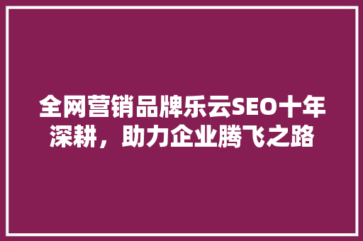 全网营销品牌乐云SEO十年深耕，助力企业腾飞之路