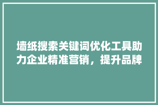 墙纸搜索关键词优化工具助力企业精准营销，提升品牌影响力_墙纸搜索关键词优化工具