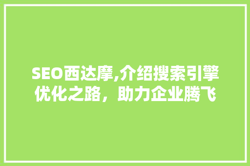 SEO西达摩,介绍搜索引擎优化之路，助力企业腾飞