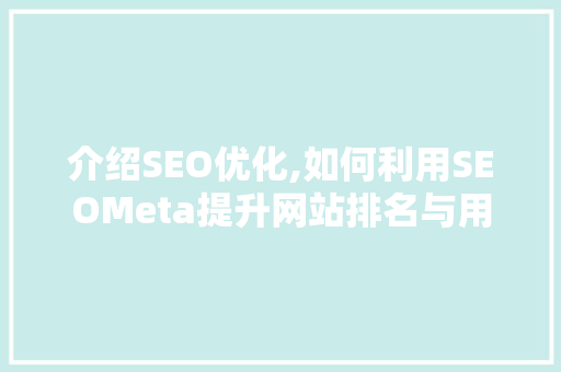 介绍SEO优化,如何利用SEOMeta提升网站排名与用户体验
