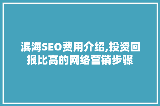 滨海SEO费用介绍,投资回报比高的网络营销步骤