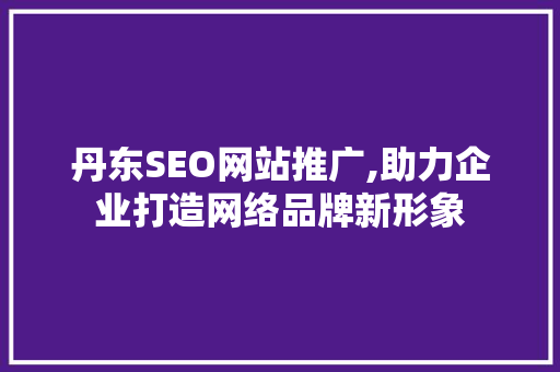丹东SEO网站推广,助力企业打造网络品牌新形象