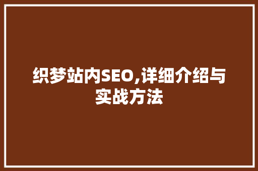 织梦站内SEO,详细介绍与实战方法