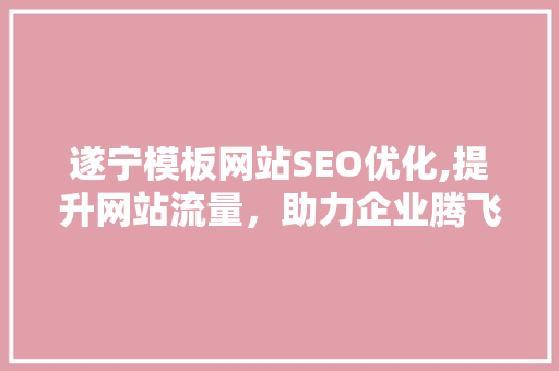 遂宁模板网站SEO优化,提升网站流量，助力企业腾飞